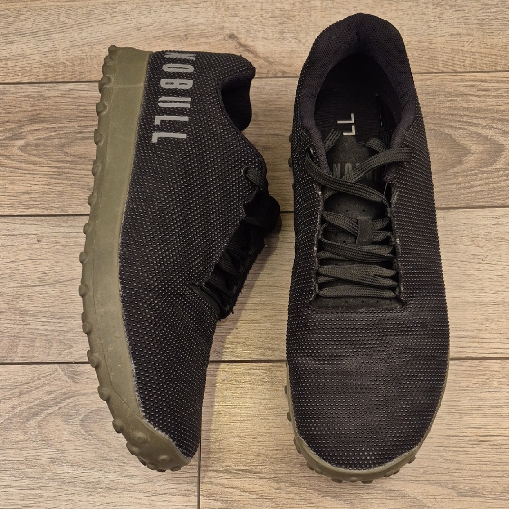 NOBULL‎ Black Gum Super Fabric 11 Mens Crossfit Work Out Shoes Trainer Sneakers